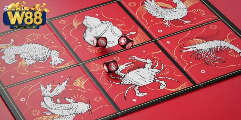 Người chơi có thể cược vào các biểu tượng như Bầu, Cua, Tôm, Cá. 