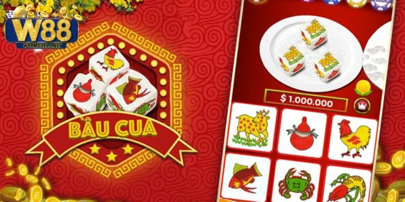 Bầu cua W88 là trò chơi dân gian hấp dẫn trên nền tảng trực tuyến. 